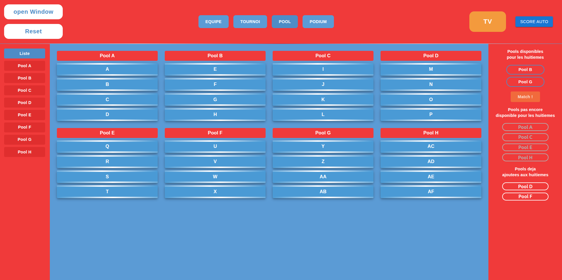 Aperçu du projet Scoreboard pétanque